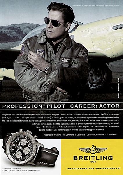 john travolta watch breitling|John Travolta & Breitling .